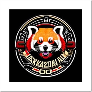 Japanese Yakuza Red panda vintage Posters and Art